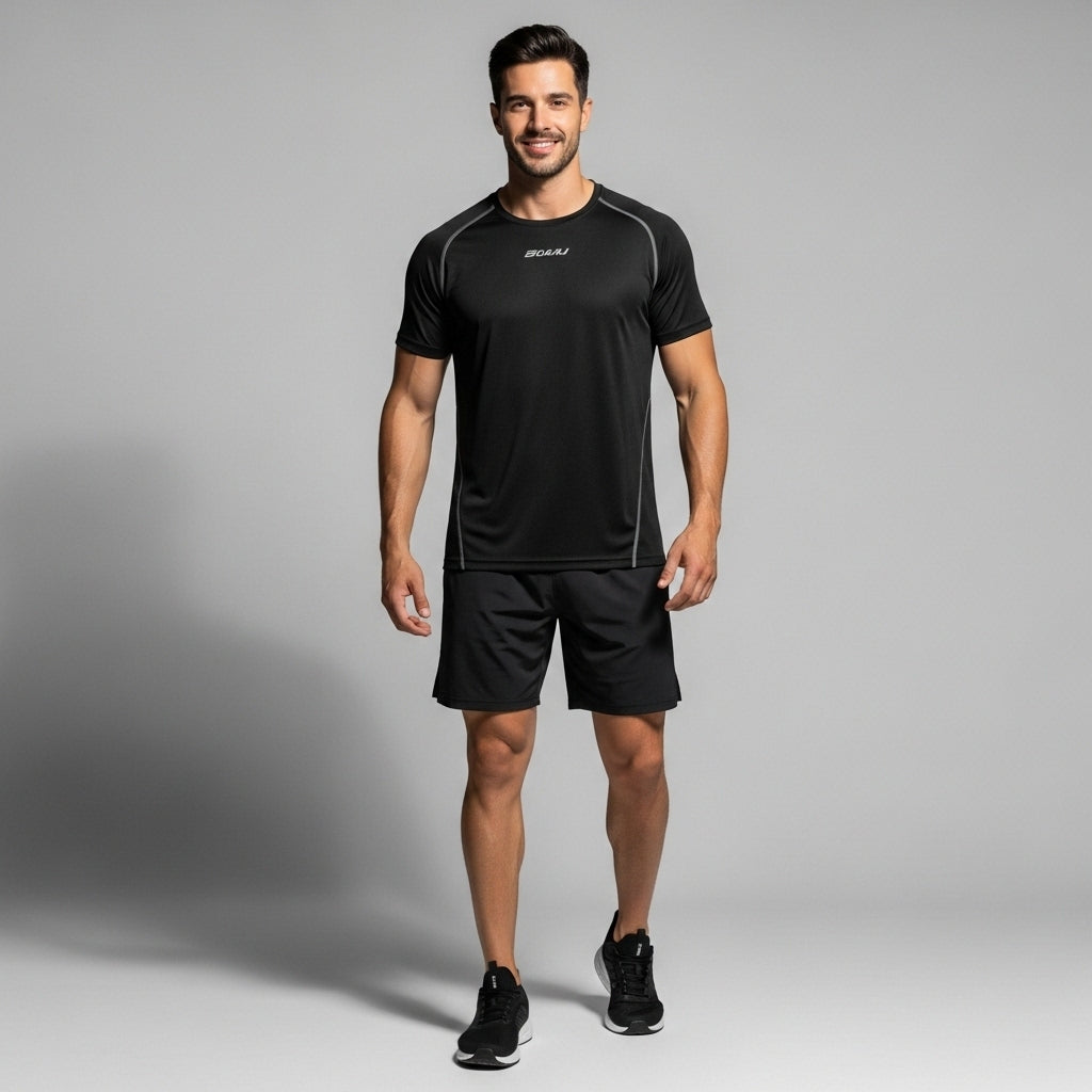 Trifecta Performance Tee – Premium Comfort, Authentic & Active Fit