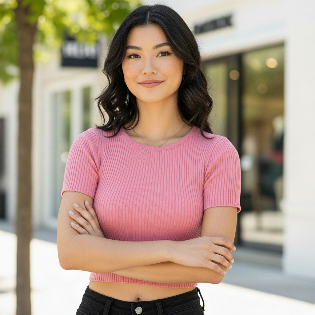 Trifecta Ribbed Crop Top – Authentic, Stylish & Comfortable Fit