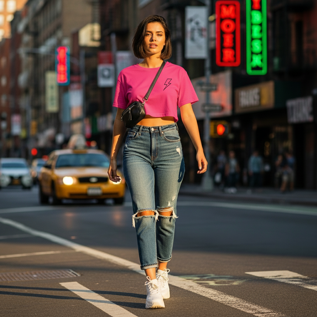 UrbanEdge Street Crop Tee – Authentic, Trendy & Comfortable Streetwear