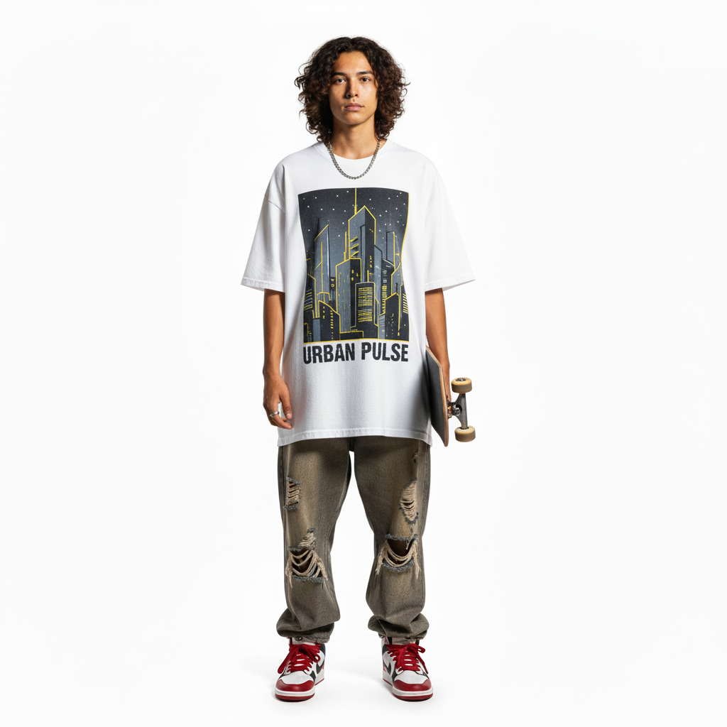 UrbanEdge Oversized Street Tee – Authentic, Premium Comfort & Bold Streetwear Style