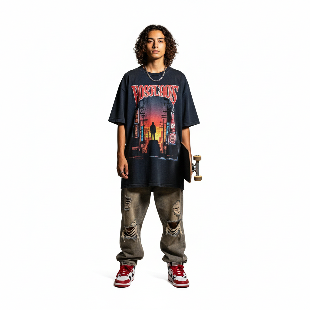 UrbanEdge Oversized Street Tee – Authentic, Premium Comfort & Bold Streetwear Style